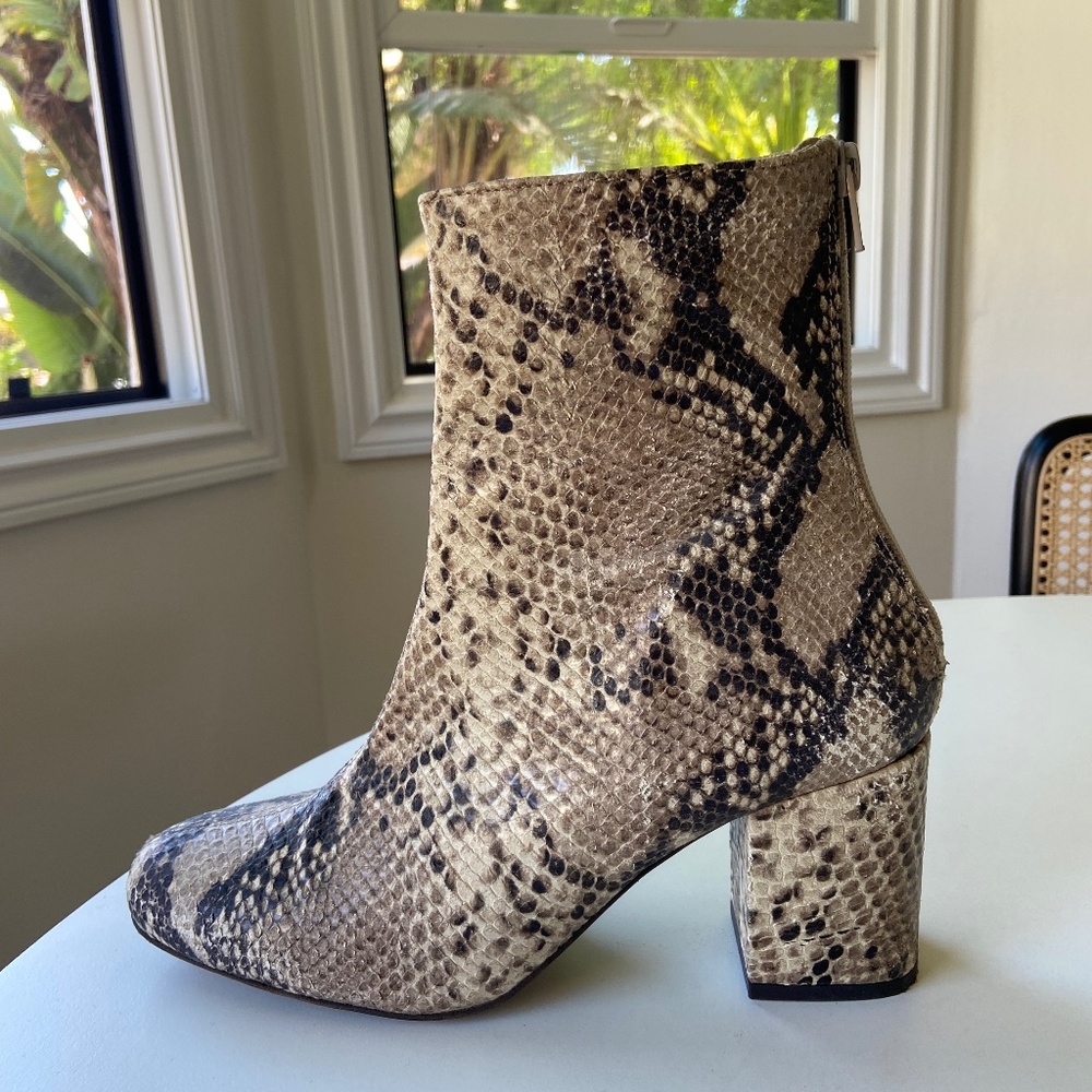 Free People Cecile Snakeskin Boot